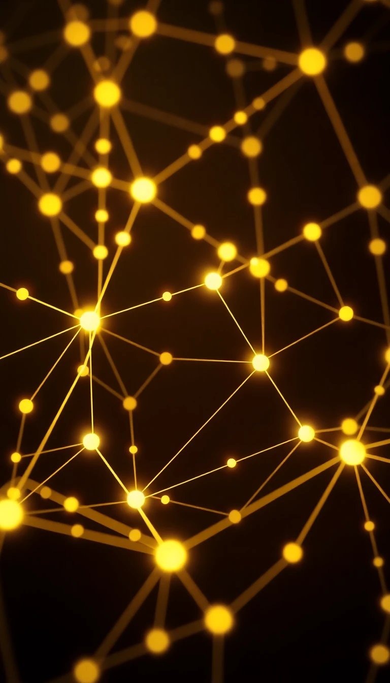 Golden light and connected points suggest a new world of AI filmmaking